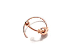 18k Rose Gold Plated Bali Ball Twist Coil Ear Cartilage Hoop Ring 20 gauge 20g - I Love My Piercings!