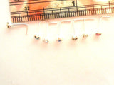 7 Piece Sterling Silver Star CZ Crystal Nose Studs L Shape Posts Pins 22 gauge - I Love My Piercings!