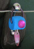 Pressure Blue Bail Pink Drop VCH Ring Bar Clit Hood Clitoral 14 gauge 14g - I Love My Piercings!