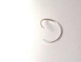 Sterling Silver No Ball Seamless Small Nose Hoop Ring Stud Thin 22 gauge 22g
