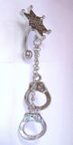 Surgical Steel Sherriff Handcuffs Barbell VCH Clit Clitoral Hood Ring 14 gauge - I Love My Piercings!