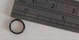 Small Little Tiny Black Titanium Plated Seamless Hoop Barbell 20 gauge 20g