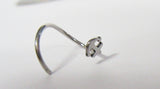 Surgical Steel Anchor Hoop Nose Ring Thin Jewelry 20 gauge 20g 8mm diameter