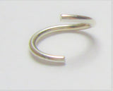Sterling Silver Seamless Small Nose Nostril Hoop Ring 20 gauge 20g 7 mm