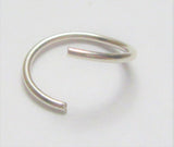 Sterling Silver Seamless Small Nose Nostril Hoop Ring 20 gauge 20g 8 mm
