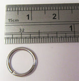 Surgical Steel Snap in Hoop Tragus Rook Daith Nose Piercing 16 gauge 16g 8 mm