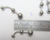 Surgical Steel Balls Stimulation VCH Vertical Intimate Clitoral Clit Bar Hood Post Ring 14g - I Love My Piercings!