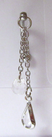 Surgical Steel Barbell Clear Crystal Gem Ball VCH Clitoral Clit Hood 14 gauge - I Love My Piercings!