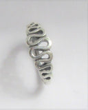 Sterling Silver Seamless Swirls Belly Hoop Ring Jewelry 16 gauge 16G