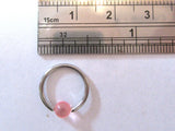 Acrylic Ball Surgical Steel Hoop Choose Gauge / Diameter - I Love My Piercings!