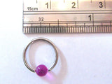 Acrylic Ball Surgical Steel Hoop Choose Gauge / Diameter - I Love My Piercings!