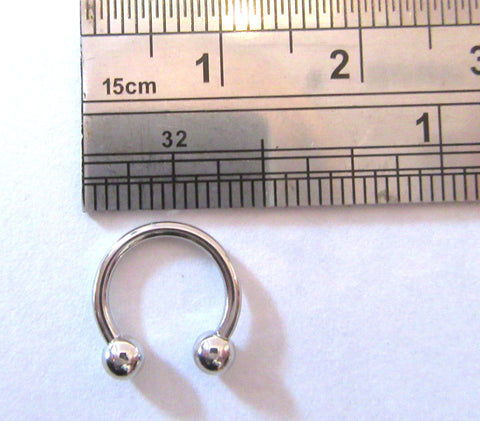 Daith Jewelry for Migraines Surgical Steel Horseshoe with Balls Choose Gauge and Diameter - I Love My Piercings!