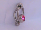 Surgical Steel Big Pink Ball Pressure Barbell VCH Clitoral Hood Ring 14 gauge - I Love My Piercings!