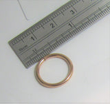 18K Rose Gold Plated 12 mm Conch Septum Ear Hoop 14 gauge 14g Hinged