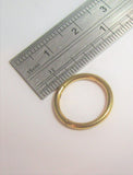 18K Gold Plated 12 mm Hoop 14 gauge 14g Hinged