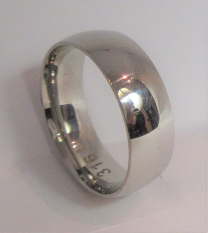 Size 13 Stainless Surgical Steel Ring / 8mm Width