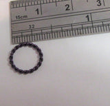 Stainless Surgical Steel Purple Braided Seamless Hoop 16 gauge 16g 8 mm Diameter