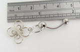 Filigree Flower Dangle Barbell VCH Clit Clitoral Hood Ring 14 gauge 14g - I Love My Piercings!