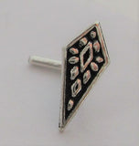 Sterling Silver Nose Stud Pin Ring Bent L Shape Marcasite Sword 20 gauge 20g