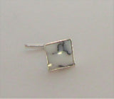 Sterling Silver Nose Stud Pin Ring Bent L Shape Howlite Stone 20 gauge 20g - I Love My Piercings!