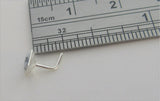 Sterling Silver Nose Stud Pin Ring Bent L Shape Howlite Stone 20 gauge 20g