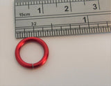 Ruby Red Titanium Seamless Belly Hoop Ring 14 gauge 14g