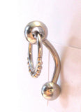 Surgical Steel Beaded Ornate Dangle Barbell VCH Clit Clitoral Hood Ring 14 gauge - I Love My Piercings!