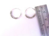 Sterling Silver Celtic Knot Hoop Earrings - I Love My Piercings!