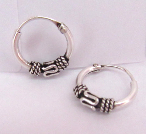 Sterling Silver Small Single Celtic Knot Hoop Earrings - I Love My Piercings!