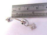 Clear Filigree CZ Dangle Barbell VCH Jewelry Clit Clitoral Hood Ring 14 gauge - I Love My Piercings!