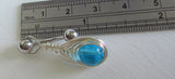 Woven Aqua Bead Drop VCH Vertical Clitoral Hood Ring Barbell 14 gauge - I Love My Piercings!