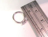 Surgical Steel 3 Clear Crystals Cartilage Hoop Ring Seamless 16 gauge 16g 8 mm - I Love My Piercings!
