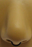 Black Titanium Plated Seamless Segment Septum Nose Ring Hoop 16g 16 gauge 8mm - I Love My Piercings!
