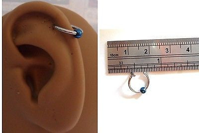 Ear Cuff Fake Helix Cartilage Piercing Jewelry Ear Hoop Single Ball Titanium - I Love My Piercings!