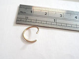 10k Yellow Gold NOT PLATED Seamless Nose Hoop Ring Stud 20 gauge 20g - I Love My Piercings!