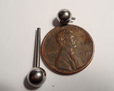 Internally Threaded Surgical Steel Straight Barbell 5/8 inch 6mm balls 14 gauge - I Love My Piercings!