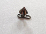 Grade 23 Titanium Micro Dermal Anchor Base Foot 4mm Spike Top  14 gauge 14g - I Love My Piercings!