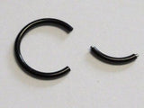 BLACK Seamless Nose Hoop Ring 16g 16 gauge 10mm - I Love My Piercings!