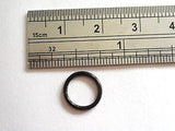 Black Titanium Segment Lip Ring Bottom Side Hoop Piercing 16 gauge 16g - I Love My Piercings!