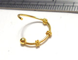 18k Yellow Gold Plated Triple Wire Knot Ear Cartilage Hoop Ring 20 gauge 20g - I Love My Piercings!