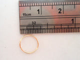 10k Yellow Real Gold Seamless Small Nose Hoop Ring Stud 22 gauge 22g - I Love My Piercings!