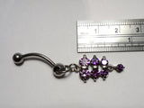 Surgical Steel Purple Bubble Drop Dangle VCH Clit Clitoral Hood Jewelry 14 gauge - I Love My Piercings!