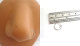 Sterling Silver Fancy Ball Nose Jewelry 925 Stud HOOP Ring 22 gauge 22g 9mm - I Love My Piercings!