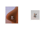 Sterling Silver Nose Stud Pin Ring L Shape Post Kitty Kitten Cat 20g 20 gauge - I Love My Piercings!