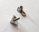 Grade 23 Titanium Micro Dermal Anchor Base Foot 4mm Spike Top  14 gauge 14g - I Love My Piercings!