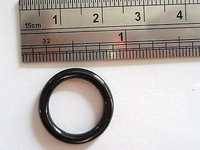 Black Hoop Segment Ring 8 gauge 8g 1/2 inch 12mm diameter - I Love My Piercings!