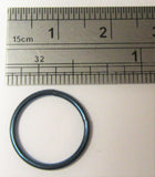 Blue Titanium Seamless Conch Hoop Ring Loose Fit 16 gauge 16g 12 mm Diameter