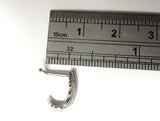 Surgical Steel Feather Bent L Shape Nose Ring Stud Hoop 18 gauge 18g