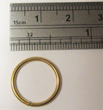 Gold Titanium Seamless Conch Hoop Ring Loose Fit 16 gauge 16g 12 mm Diameter