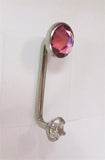 Internally Threaded Pink Clear Flat CZ Gem VCH Jewelry Clitoral Hood 14 gauge - I Love My Piercings!